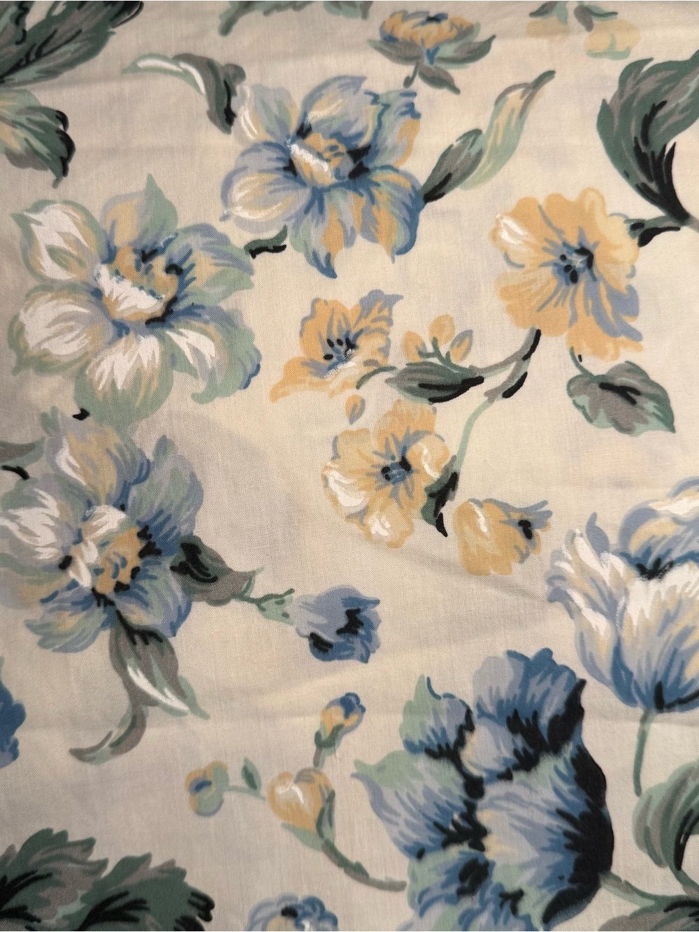 Vintage Springmaid king size floral sheet set ruffle pillowcases Cottagecore - Picture 5 of 13